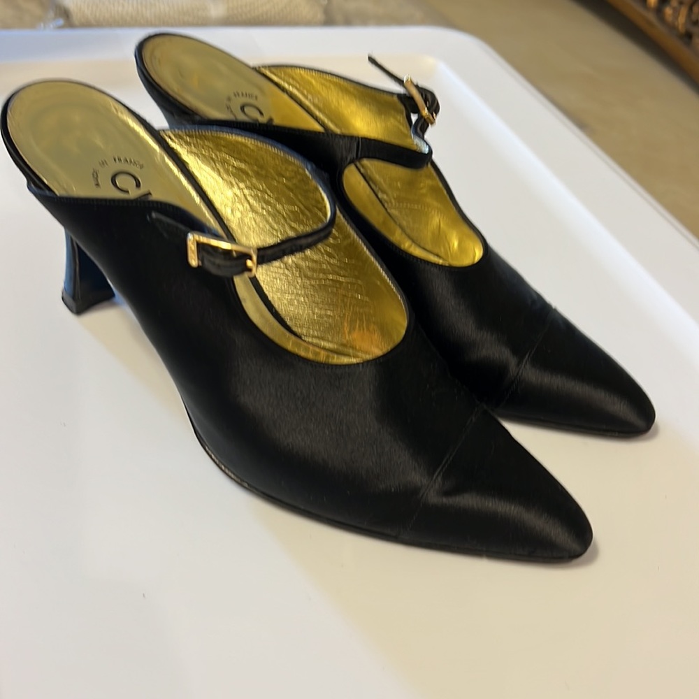Chanel evening shoes.